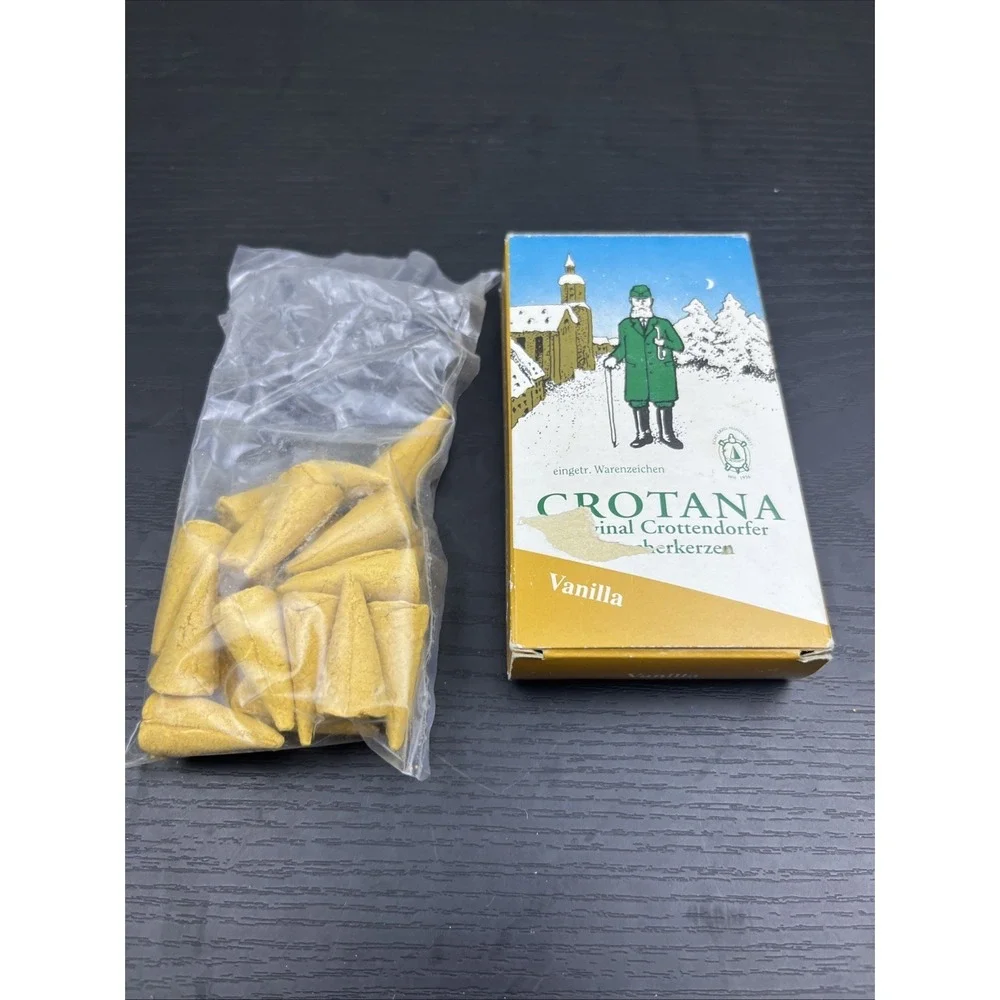 Crottendorfer Vanilla Incense Cones‎ ~15 German Christmas Smoker Räucherkerzen